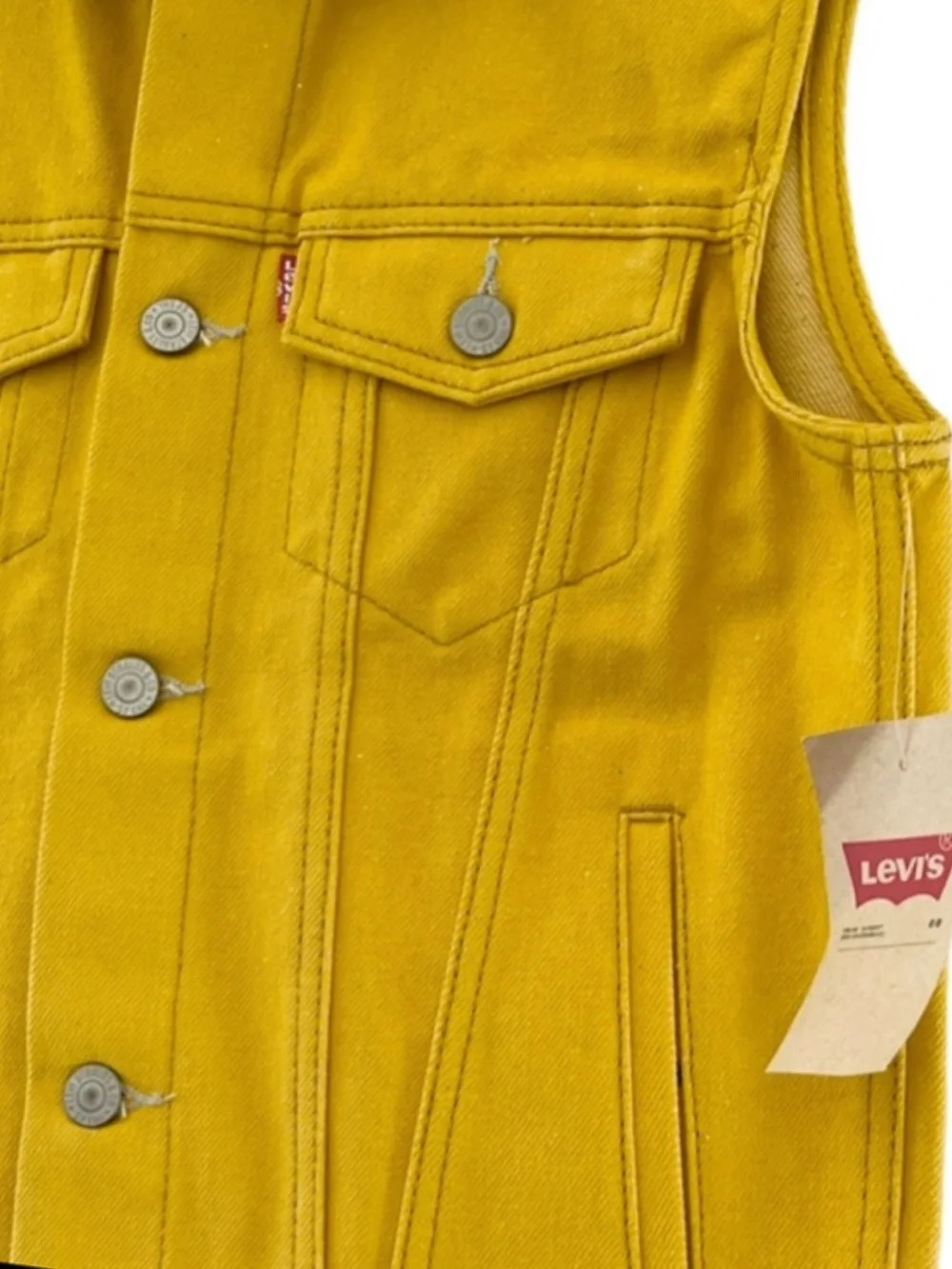 Levi’s Denim Trucker Vest Girls Sz Medium